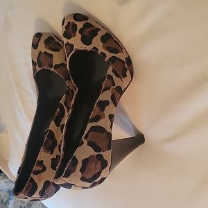 Steven By Steve Madden Leopard Print Heels